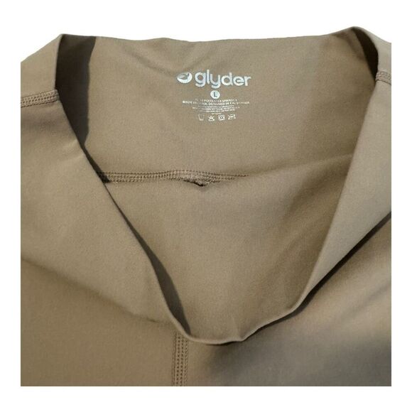 Glyder Women’s Large Almond High Rise Cropped Leggings - Picture 3 of 5